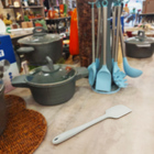 Meia Espatula 28 Cm De Silicone Cinza - Mimo