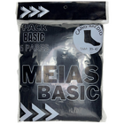 Meia Masculina Rotook Esportiva Preta 39-43 com 6 Unidades