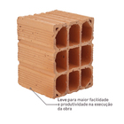 Meio Bloco Cerâmico Vedação 14x19x14cm Cerâmica Bagatta