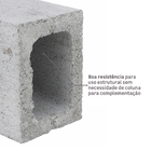 Meio Bloco de Concreto 19x19x9cm Ivemar