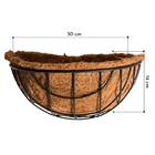 Meio Vaso De Parede Em Fibra De Coco (30cm) Top Garden