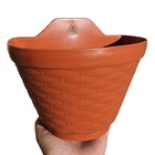 Meio Vaso De Parede Para Pendurar 20 X 13 Cm De Plástico Terr