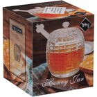 Meleira 11x8x8cm 170ml Vidro Transparente Com Colher