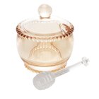 Meleira De Cristal Pearl Bolinhas Âmbar Com Pegador