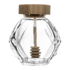 Meleira De Vidro C/tampa E Pegador De Bambu 200ml Wolff