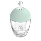 Meleira Porta Mel Pote Para Mel Com Tampa E Pegador Plástico