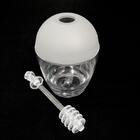 Meleira Porta Mel Pote Para Mel Com Tampa E Pegador Plástico