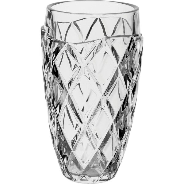 Mellione Vaso Decorativo Enfeite 28x16x16cm Cristal Eco Trans
