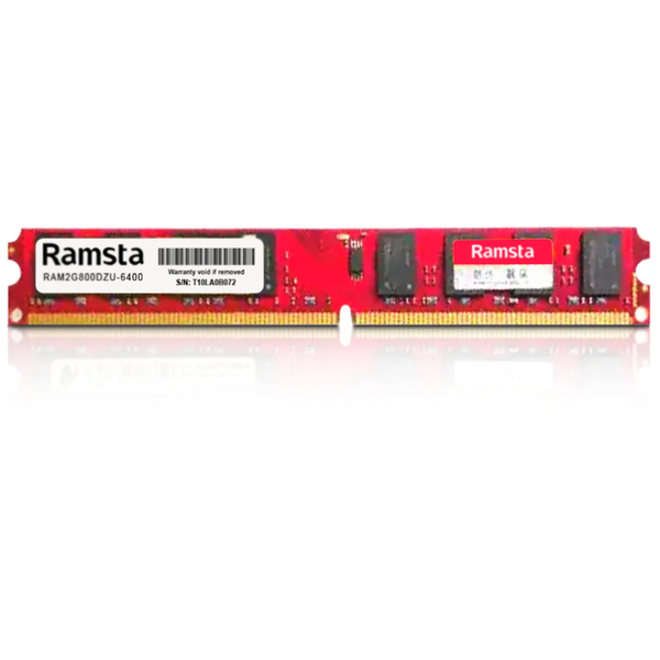 Memória 2 Gb Ddr2 800 Cl 6 1.8v Desktop Ram2g800dzu-6400 Rams