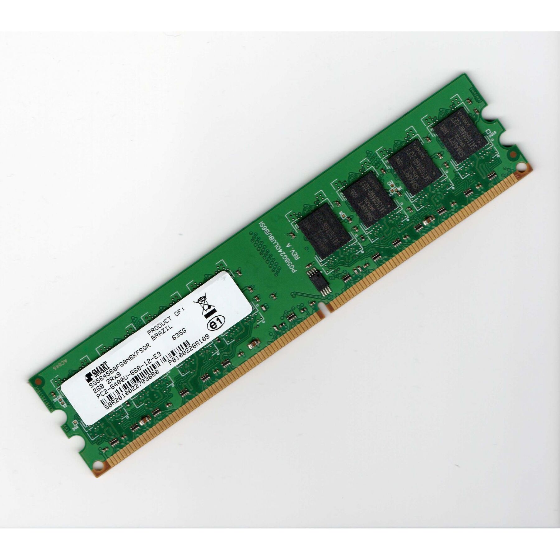 Memória 2gb Ddr2 Smart 800mhz Pc2-6400u-666-12-e3 2rx8 | Leroy Merlin