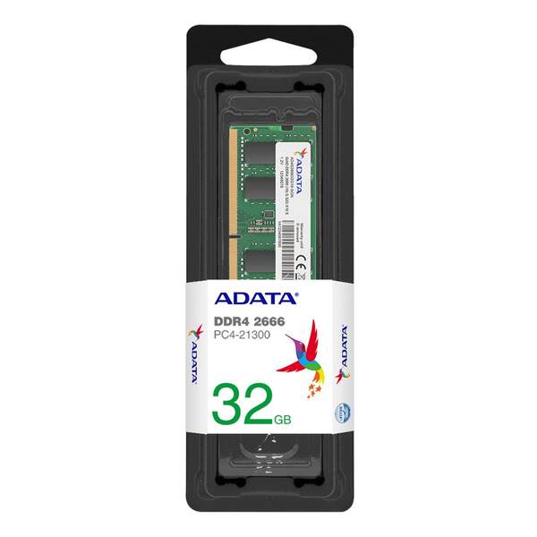 Memória Adata 32gb 2666mhz Ddr4 Notebook Ad4s266632g19sgi