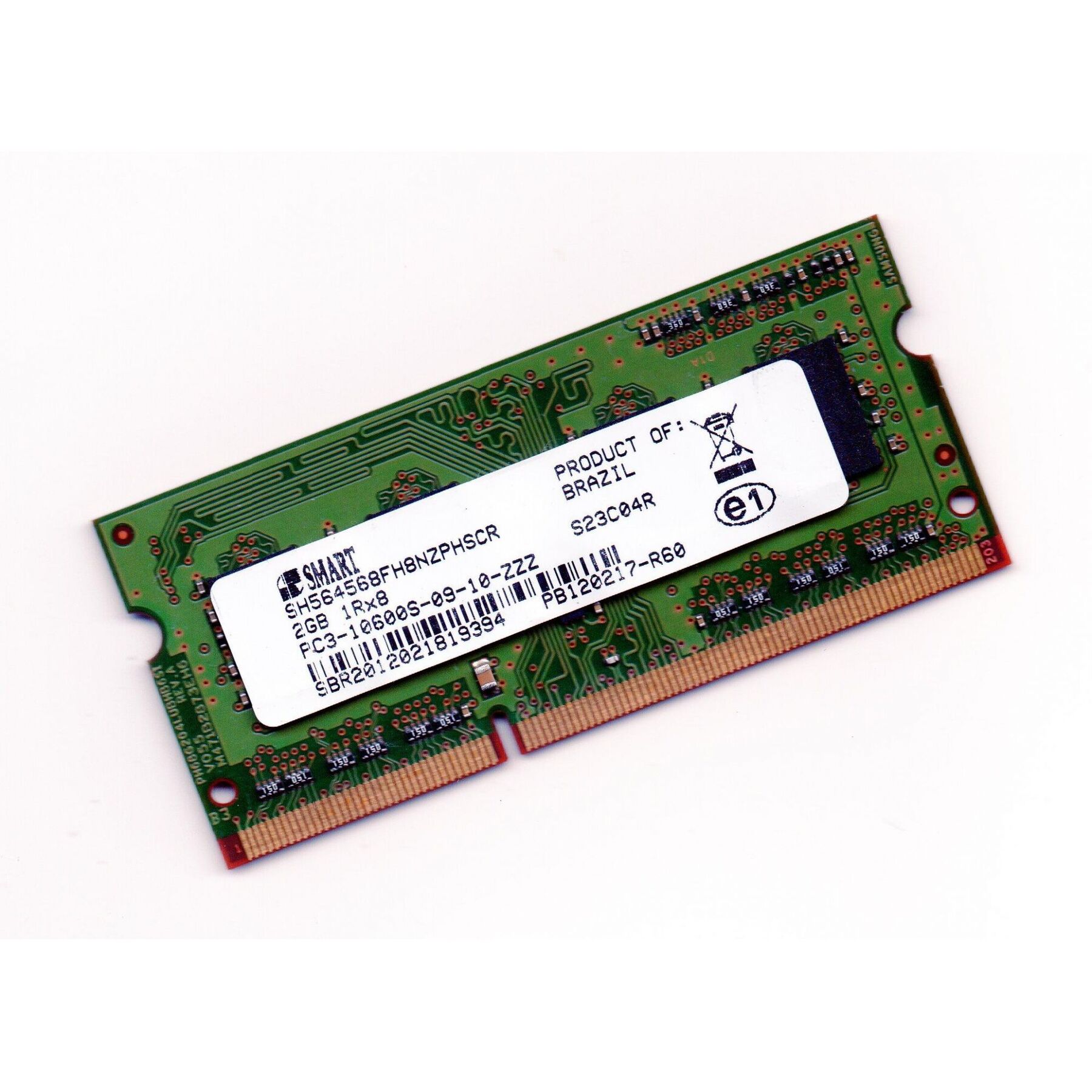 Memória De Notebook Smart 2gb Ddr3 Pc3-10600s-09-10-zzz 1333mhz