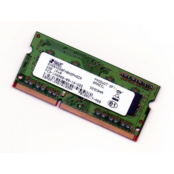 Memória De Notebook Smart 2gb Ddr3 Pc3-10600s-09-10-zzz 1333mhz