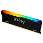 Memória Ram Kingston Fury Beast Ddr4 16gb 3200mhz Rgb - Preto
