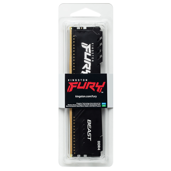 Memória Ram Kingston Fury Beast Ddr5 8gb 6000mhz - Preto (kf5