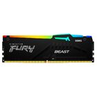 Memória Ram Kingston Fury Beast Ddr5 8gb 6000mhz Rgb - Preto