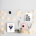 Memory Board Quadro De Fotos Branco - 45cm X 45cm + 6 Mini Pr