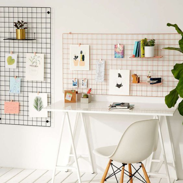 Memory Board Quadro De Fotos Branco - 80cm X 60cm + 6 Mini Pr