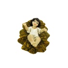 Menino Jesus Manjedoura Poliresina 10x8cm - Magizi