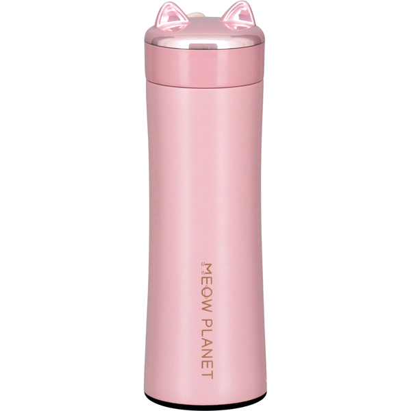Meow Garrafa Térmica Água Café 21x6x6cm 280ml Inox Rosa Pared