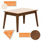 Mesa 1,36 Com 4 Cadeiras Minnesota Freijó/off Premium/bege -