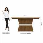 Mesa 1,36 Com 4 Cadeiras Nigéria Freijó/off Premium/bege - Mó