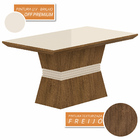 Mesa 1,36 Com 4 Cadeiras Nigéria Freijó/off Premium/bege - Mó