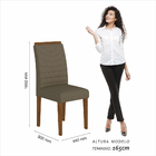 Mesa 1,36 Com 4 Cadeiras Nigéria Freijó/off Premium/capuccino