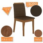 Mesa 1,36 Com 4 Cadeiras Nova York Freijó/off Premium/marrom