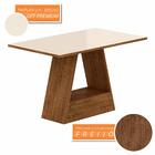 Mesa 1,36 Com 4 Cadeiras Nova York Freijó/off Premium/preto -