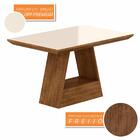 Mesa 1,36 Com 4 Cadeiras Venice Freijó/off Premium/capuccino