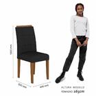 Mesa 1,36 Com 4 Cadeiras Venice Freijó/off Premium/preto - Mó