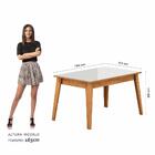 Mesa 1,36 Com 6 Cadeiras Libéria Cinamo/off Whi/capucci - M.