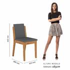 Mesa 1,36 Com 6 Cadeiras Libéria Cinamo/off White/cinza - M.