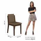 Mesa 1,36 Com 6 Cadeiras Libéria Imbuia/preto/capuccino - M.