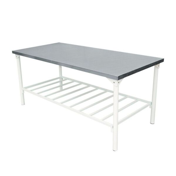 Mesa 1,50 X 0,70 Inox 430 C/grd Epox Canto Redondo Desmontada