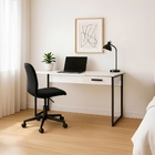 Mesa 100x45cm Branco Aço e MDP Chamber Multivisão