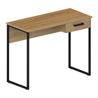 Mesa 100x45cm Marrom e Preto Aço e MDP Chamber Multivisão
