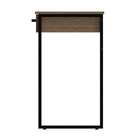 Mesa 100x45cm Marrom e Preto Aço e MDP Chamber Multivisão