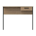 Mesa 100x45cm Marrom e Preto Aço e MDP Chamber Multivisão