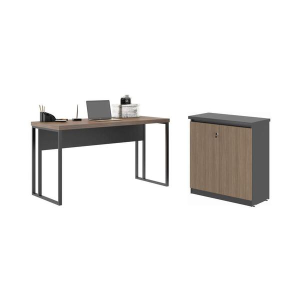 Mesa 1200 E Armário Balcao Maria Nogueira Preto