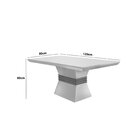 Mesa 120cm Canto Reto Clarice E 4 Cadeiras Athenas Turim/off