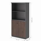 Mesa 1600 Com Armário Belvedere Freijo Preto