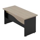 Mesa 1600 Com Armário Belvedere Nogueira Preto