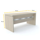 Mesa 160x70 Pandin Pe50 - Nogueira/prata