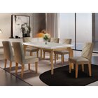 Mesa 180cm Canto Reto Dublin E 6 Cadeiras Irlanda Turim 07/of