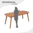 Mesa 180cm X 80cm Mdf Laminado Ceci Yescasa Natural