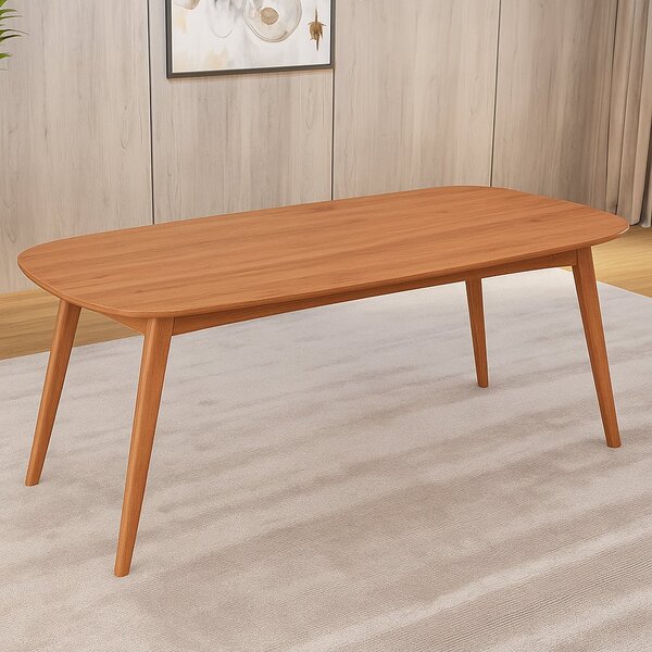 Mesa 180cm X 80cm Mdf Laminado Ceci Yescasa Natural