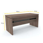 Mesa 180x70 Pandin Pe50 - Walnut/preto