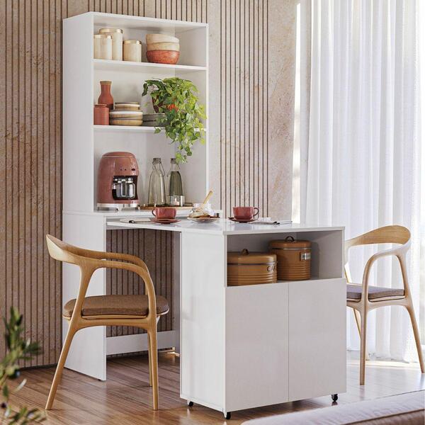 Mesa 2 Portas Cantinho Café Fortaleza Branco